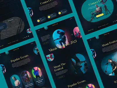 New Year Event Website Design 2021 trend animation clean design event app event landing page event management event website landing page minimal music album najmul new year popular shot typography visual design visual designs web design website website design