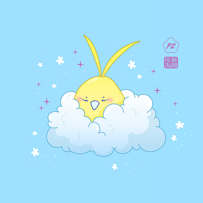 Swablu shiny bird character cute design illustration japan parrot pokeball pokemon pokemon art pokemongo shiny swablu vector