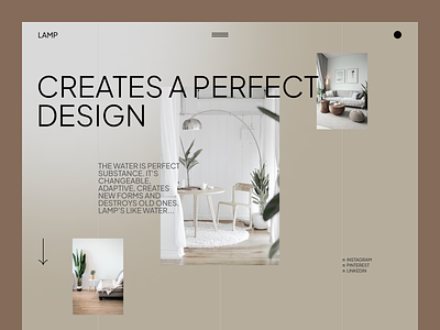 Web design for an interior design studio figma design interior design ui web design website