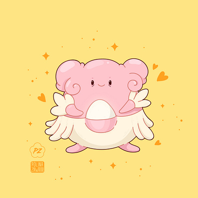 Blissey adobe illustrator character cute design egg illustration japan pokeball pokemon pokemon art pokemon go vector wacom