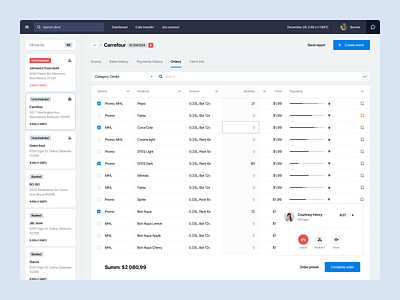 Order analysis design grid platform saas table tool ui ux