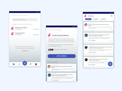 Community Lounges | Forum community forum material ui mobile mobile app