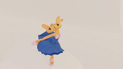 ballerina 3d ballerina character rabbit