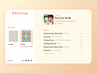 Brera FM – Radio app music music app player radio spotify ui