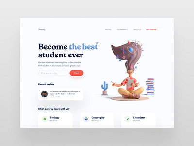 Learning Platform Website UI shot adobexd app branding design flat icon illustration inspiration ios logo mobile