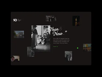 Then & Now... charity design interaction design interactive logo typography ui ux website website design