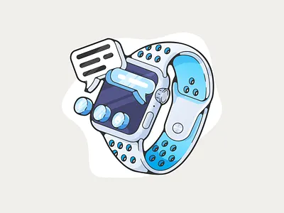 apple watch adobe adobe illustrator apple artwork clean color creative designer dribbble flat flat design graphic design illustration minimal modern portfolio shot tech vector art