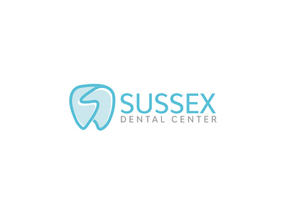 Sussex Dental Center 2021 app logo creative logo dental sign dental vector dentist icon dentist logo design illustrator logo logo design logo folio tooth logo vector vector logo web logo