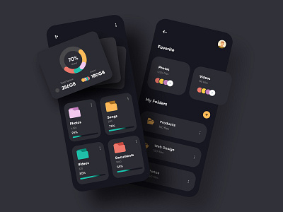 File Manager App UX UI Design_shot adobexd app branding design file file manager flat icon illustration inspiration ios model ui uidesign ux uxdesign