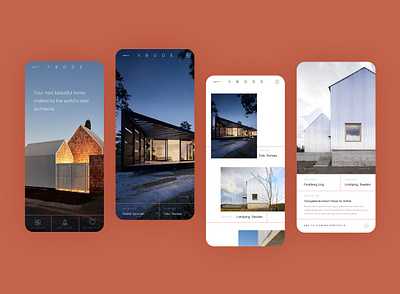 Abode | The modern luxury real estate app design architectural architecture booking app design ecommerce house house app interface design luxury app minimal ui ux vip