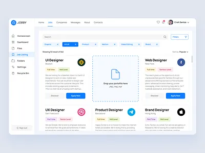 Daily UI 50. Job Listing ui ui ux ui design uidesign uiux ux ux ui ux design uxdesign uxui