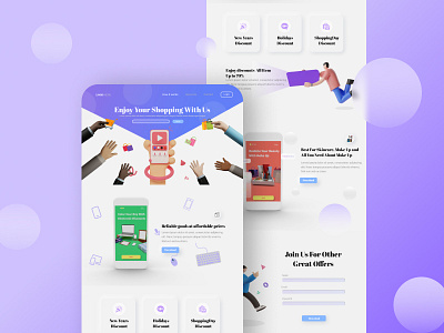 E-commerce Website 3d branding design hero design illustration landing page design portfolio ui uidesign uiux uiuxdesign webdesign