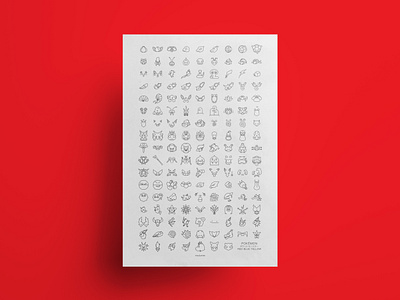 Pokémon: Kanto icon poster design graphic design icon set icons illustration nintendo pokemon vector video games