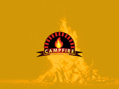 Campfire Logo Design abstract logo campfire logo fire logo luxury logo minimal logo