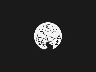 WILDER Illustrative Badge branding illustration badge line art line illustration minimal illustration national park illustration nature icon nature illustration outdoors icon outdoors illustration tourism brand