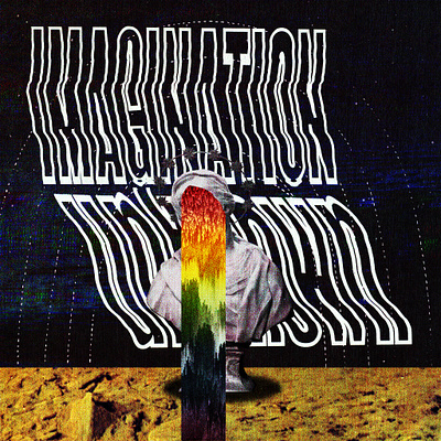 #collageretreat 066. 01/05/2021. collage collage art color bleed color spectrum digital collage distorted type sbh statue surreal textured the shop typography weird