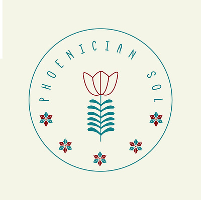 Phoenician Sol 2 botanical botanical logo hand drawn logos handdrawn illustraion logo logo design logodesign logodesigner logos minimal organic organic logo organics