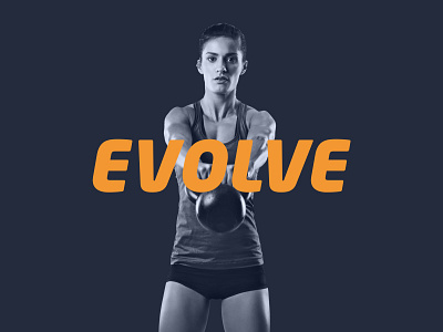 Evolution Fitness brand brand design brand identity brand image branding branding design cut out images design fitness logo gym logo identity identity design monochrome typography