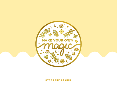 Make Your Own Magic Enamel Pin cute art enamel pin icon illustration illustrator lapel pin pastel