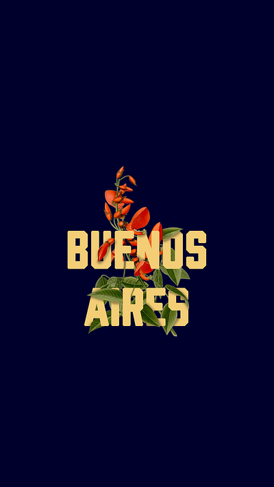 National Flower botanic buenos aires design flowers illustration photoshop typography