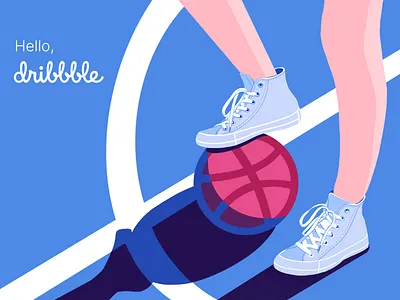 Hello, Dribbble! art design drawing illustration procreate