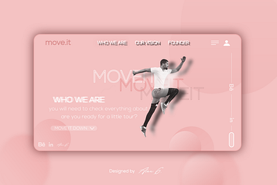 moveit Landing Page Design design landingpage ui ux ux design uxui webdesign