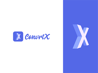ConvrtX - Logo Design 3d logos app development company brand designer business development company creative logo designs design graphic designer idea incubator interface letter logos letter x logo logo logo design logo designer minimal startup ui web development
