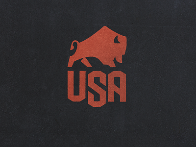 Bison USA 2021 drib_2 america bison buffalo crest logo mikebruner usa