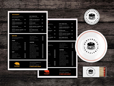 Bite Sized Food Menu Template design illustration latest new psd mockup