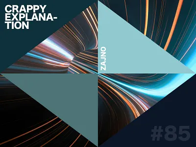 Music Playlist "Crappy Explanation" #85 apple music art card chill color creative design flat inspiration music nature playlist poster print spotify typography zajno