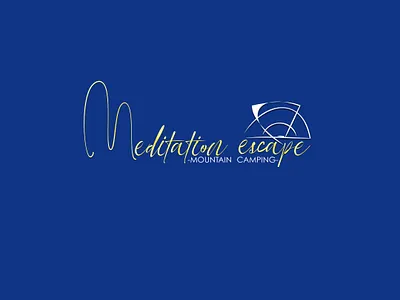 Meditation camping camping logo design font font design fonts icon illustration logo logo design logodesign meditation minimal mountain mountain logo mountains