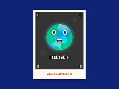 Alphabet challenge - E for Earth alphabet challenge earth globe graphic graphic design graphics