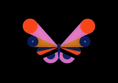 🦋 butterfly geometric graphic illustration illustrator karolienpauly photoshop texture vector