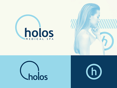 Holos - Medical Spa branding calm corporate identity design graphic design logo patience patient sauna serene spa therapeutic vector