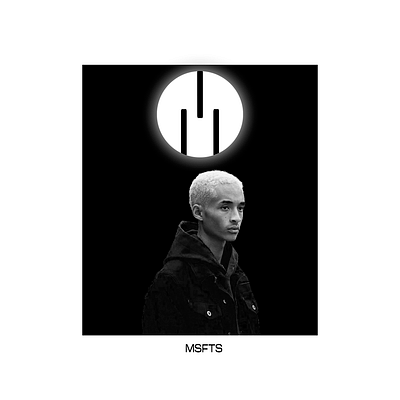 Jaden Smith "MSFTS" black white cover design graphic design graphicdesign jaden logo minimal minimalism minimalist logo msfts poster