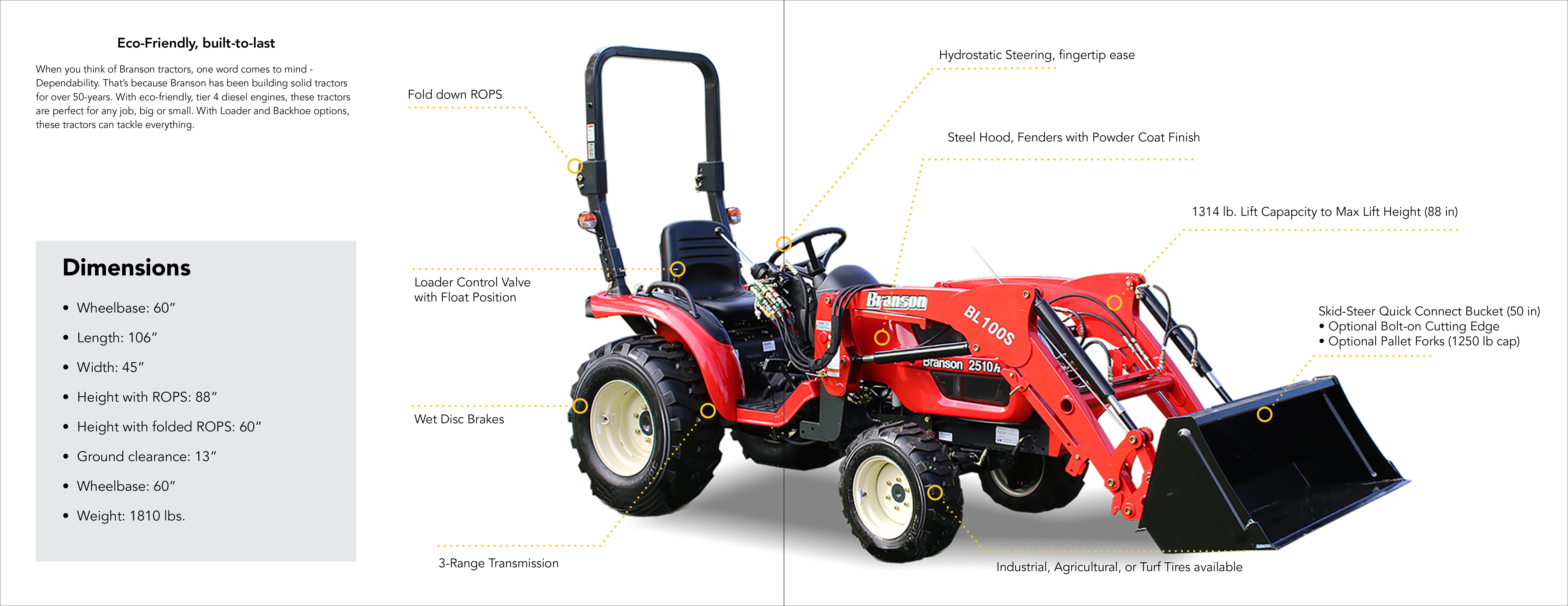 Branson Tractors - Marketing Materials by Nathan Rundio on Dribbble