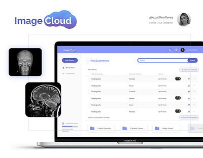 Image Cloud - DICOM images in your browser app branding creative design digital illustration ui ux web website