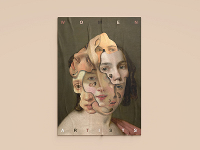 Women Artists - Poster art history collage collage art graphic design poster typography women