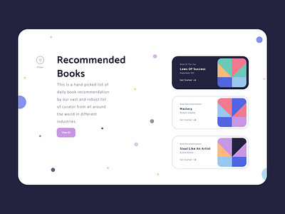 Read With Peace Of Mind - Light Mode 3d 3d art 3d illustration adobe blender clean colors design handz illustration landing page design madebyjibrily reading reading app reading list render ui uidesign ux webdesign