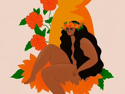 island girl colors floral flower crown flowers island islanders woman women