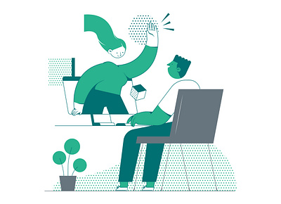 Talk to a consultant bussiness characterdesign energy hiring illustration process ui ux vector