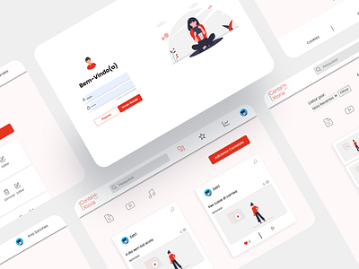 Conta'm Xtória design designer desktop login page minimal ui ux web website