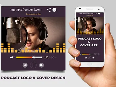 Podcast cover art or Logo 2 branding colors corporate design design good logo simple smart style stylish typography