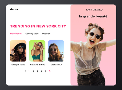 deora- a sunglasses brand- explore page branding illustration landing page minimal redesign typography ui design uidesign uxdesign visual visual design