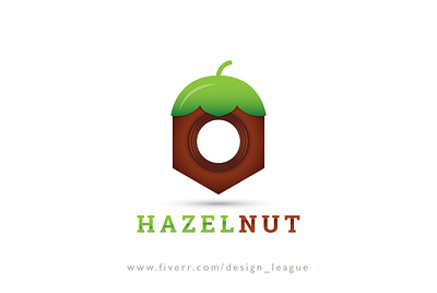 HazelNut logo artwork branding brandingdesign brandinglogo clean conceptual design creative agency creative design design fresh design icon illustration logo logodesign minimal minimalist minimalist logo minimalistic trendy vector