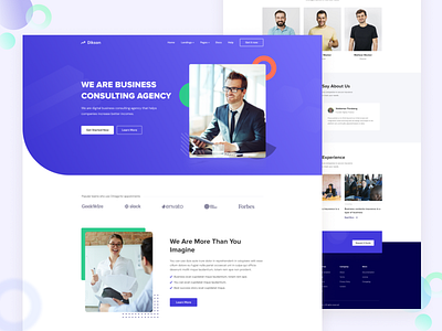 Dikson - Business Consulting Agency Website 2022 business consultancy clean consultant consulting creative creative design design landing page minimal ui uiux ux website