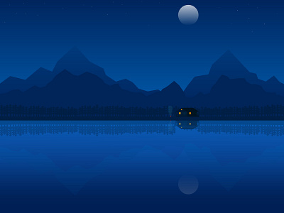 Moon light art artwork ba2design background design beautiful branding design illustration illustrator landscape landscape design moonlight nature nature illustration night vector vector art vector illustration wallpaper design