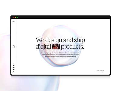Agency Portfolio — Exploration agency branding design interaction minimalistic motion portfolio ui ux web website