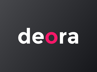 deora logo black illustration logo minimal redesign typography uidesign vector visual design