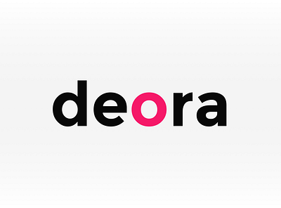 deora logo white branding illustration logo minimal typography uidesign uxdesign vector visual design